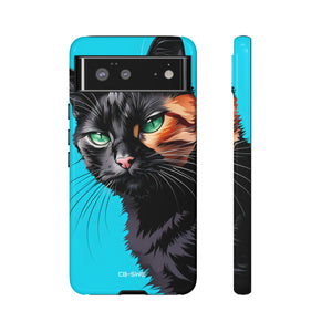Curious Cat Stare - Google Pixel Case