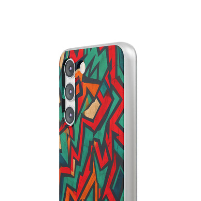 Crimson Zigzag Samsung S23 Case - Soft