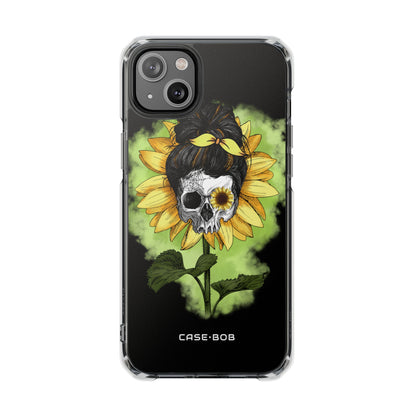 Sunflower Skull iPhone 14 Plus Case - Impact
