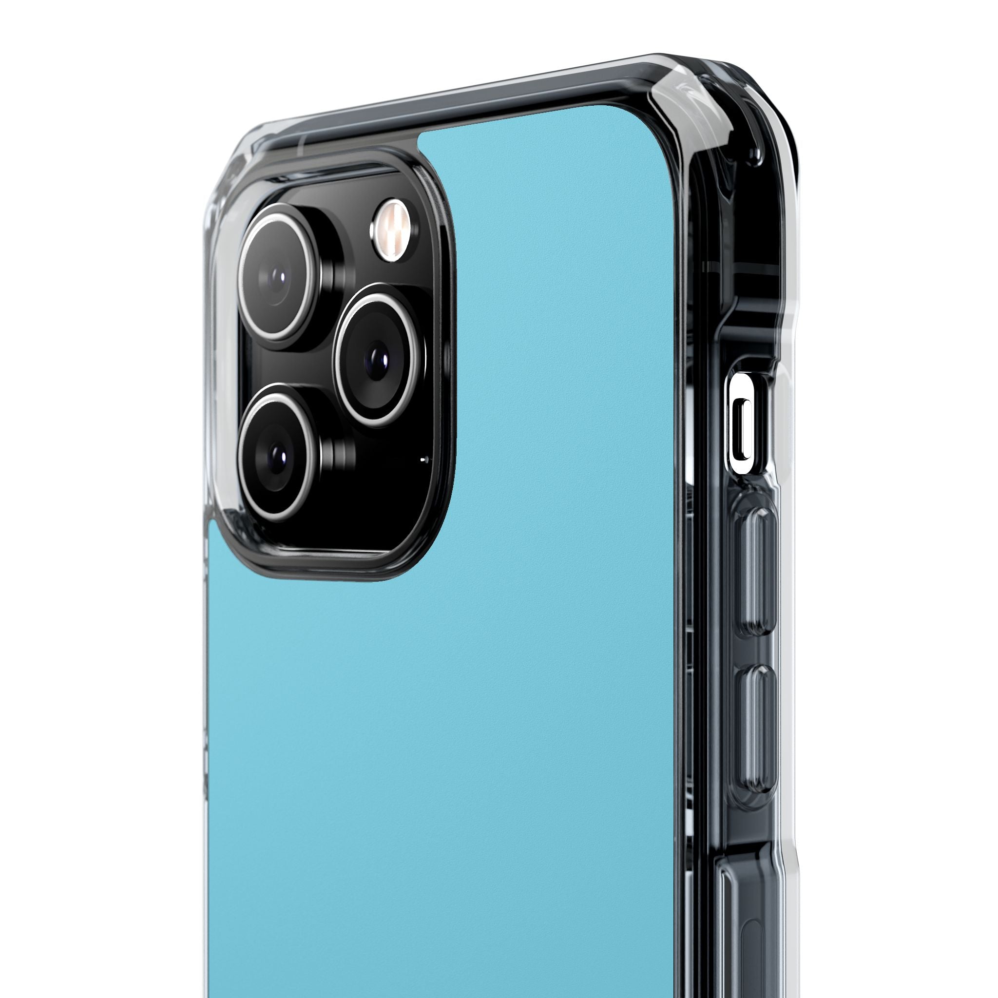 Middle Blue - Clear Impact Case for iPhone