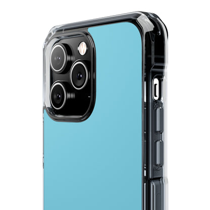 Middle Blue - Clear Impact Case for iPhone