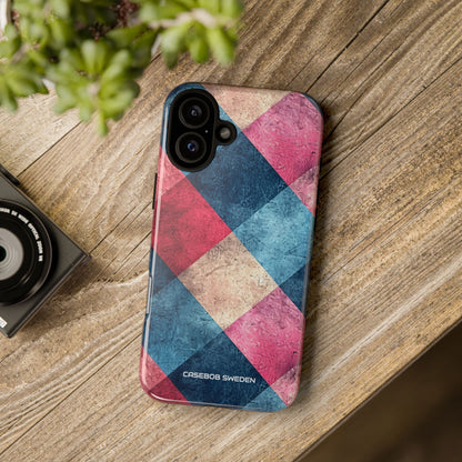 Bold Geometric Squares - Tough iPhone 16 Phone Case