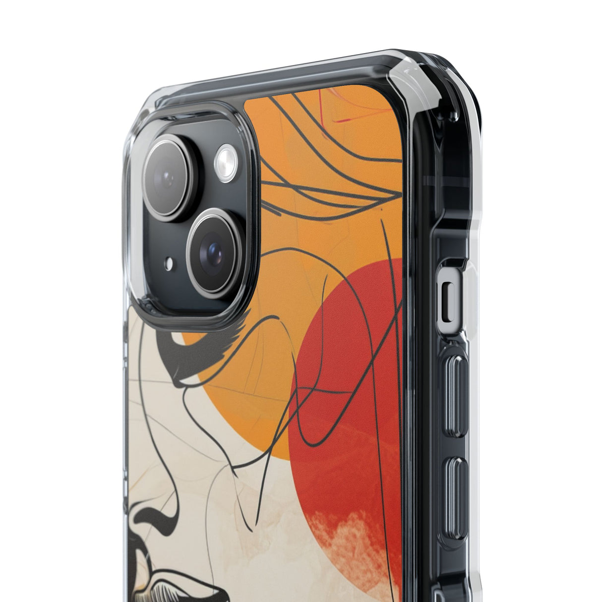 Contemplative Warmth - Phone Case for iPhone (Clear Impact - Magnetic)