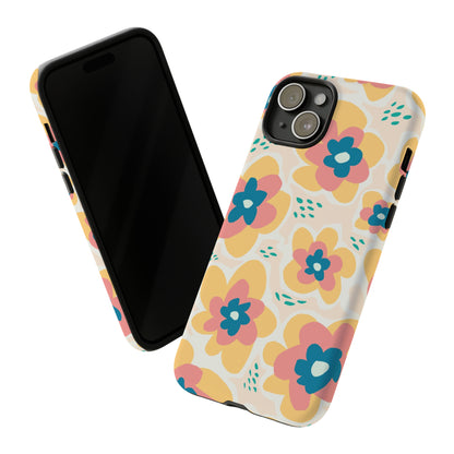 Yellow Happy Flower - Protective Phone Case