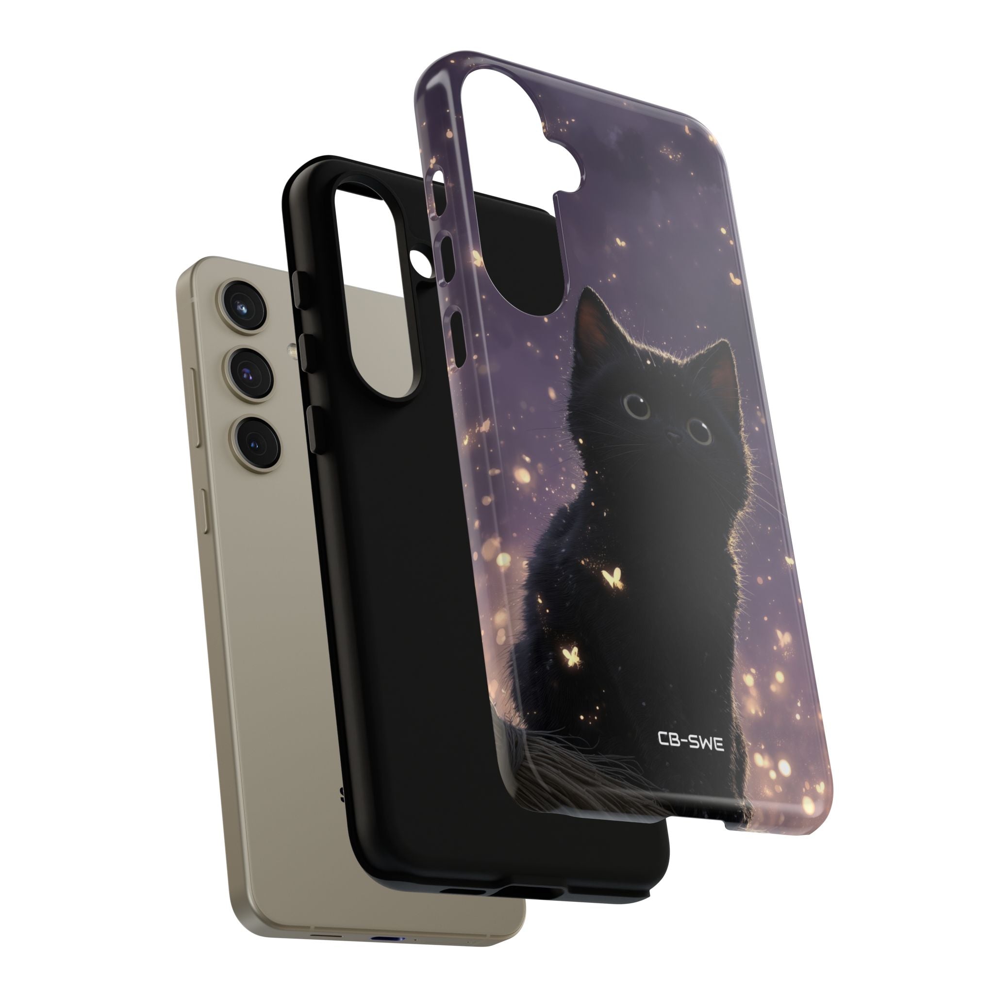 Whimsical Cat Soars - Samsung Case