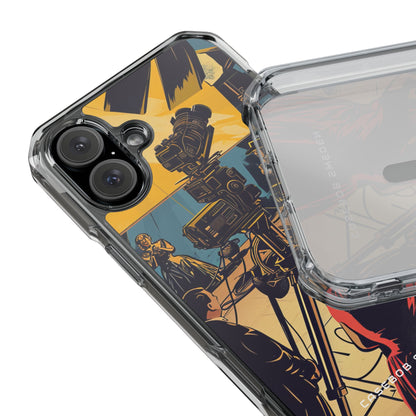 Golden Era Cinematic Spotlight iPhone 16 - Clear Impact Phone Case