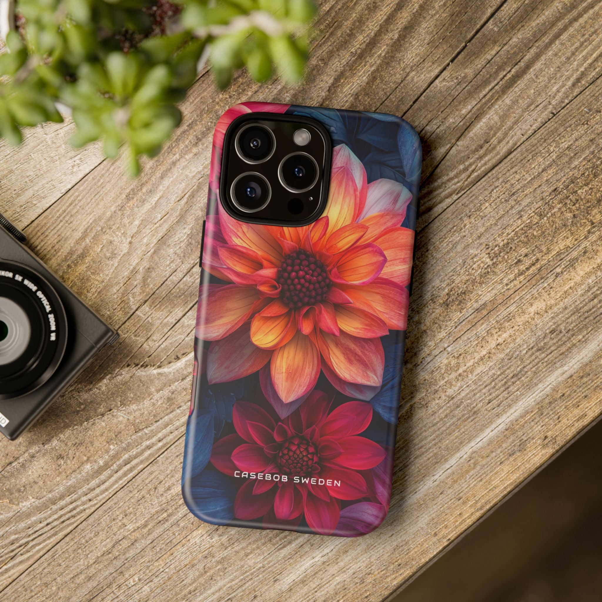 Fiery Bloom Harmony iPhone 16 - Tough Phone Case