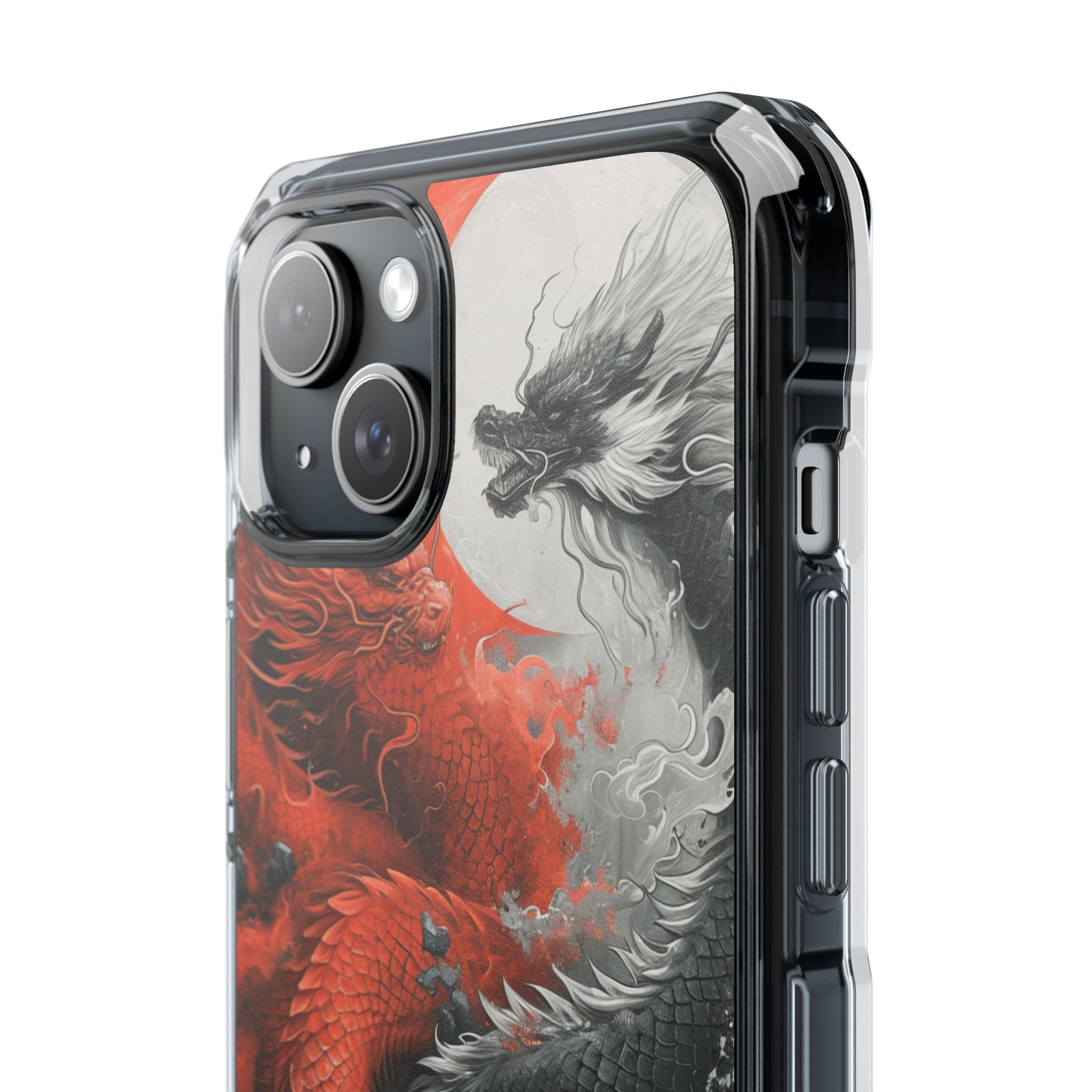 Zen Dragon Harmony iPhone 15 - Clear Impact Phone Case