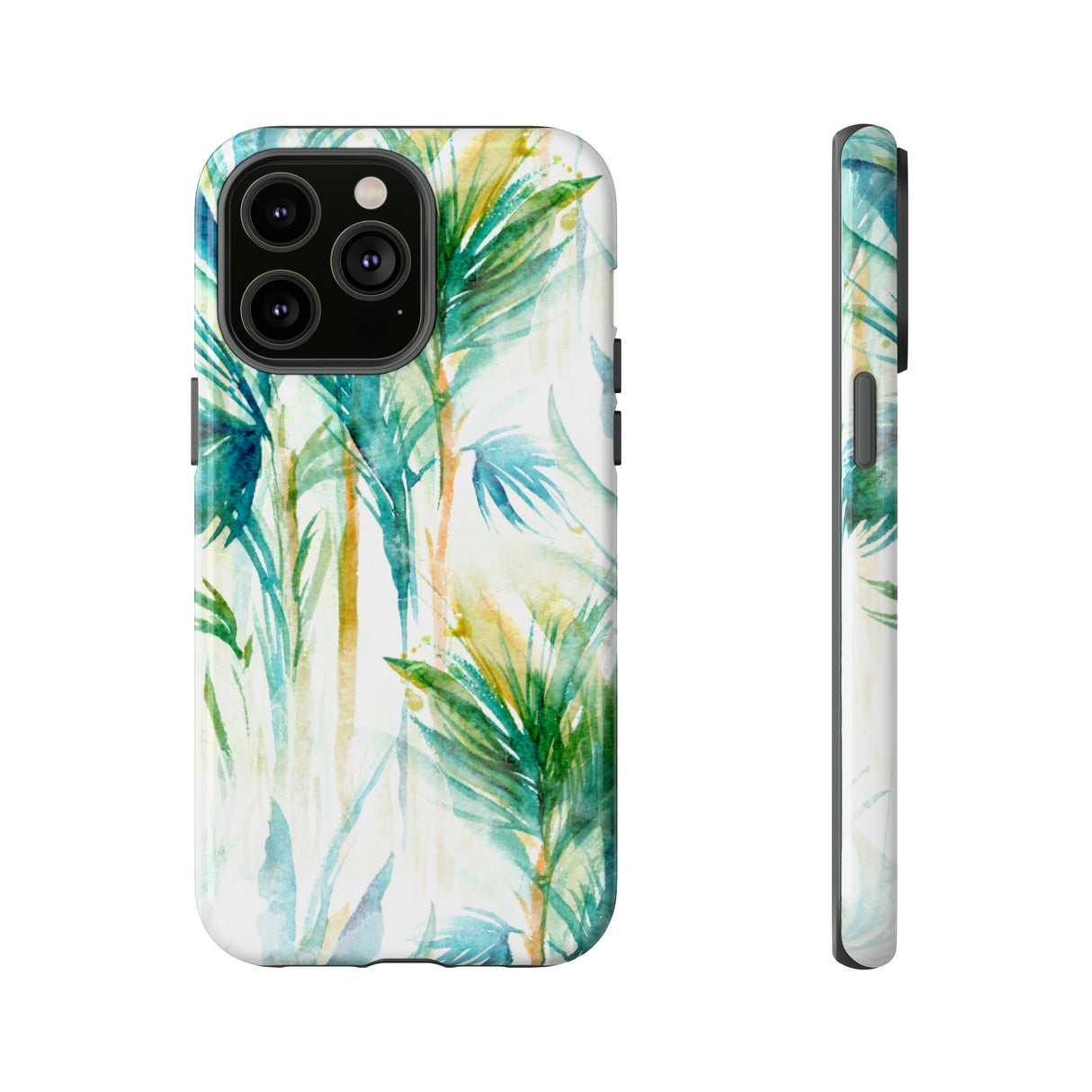 Watercolor Tropical Trees - Protective Phone Case