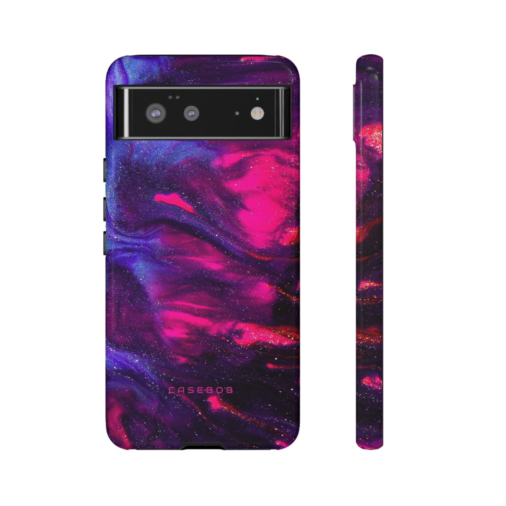 Deep Purple Ink Art - Protective Phone Case