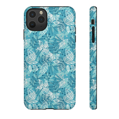 Spring Blue Leaf - Protective Phone Case