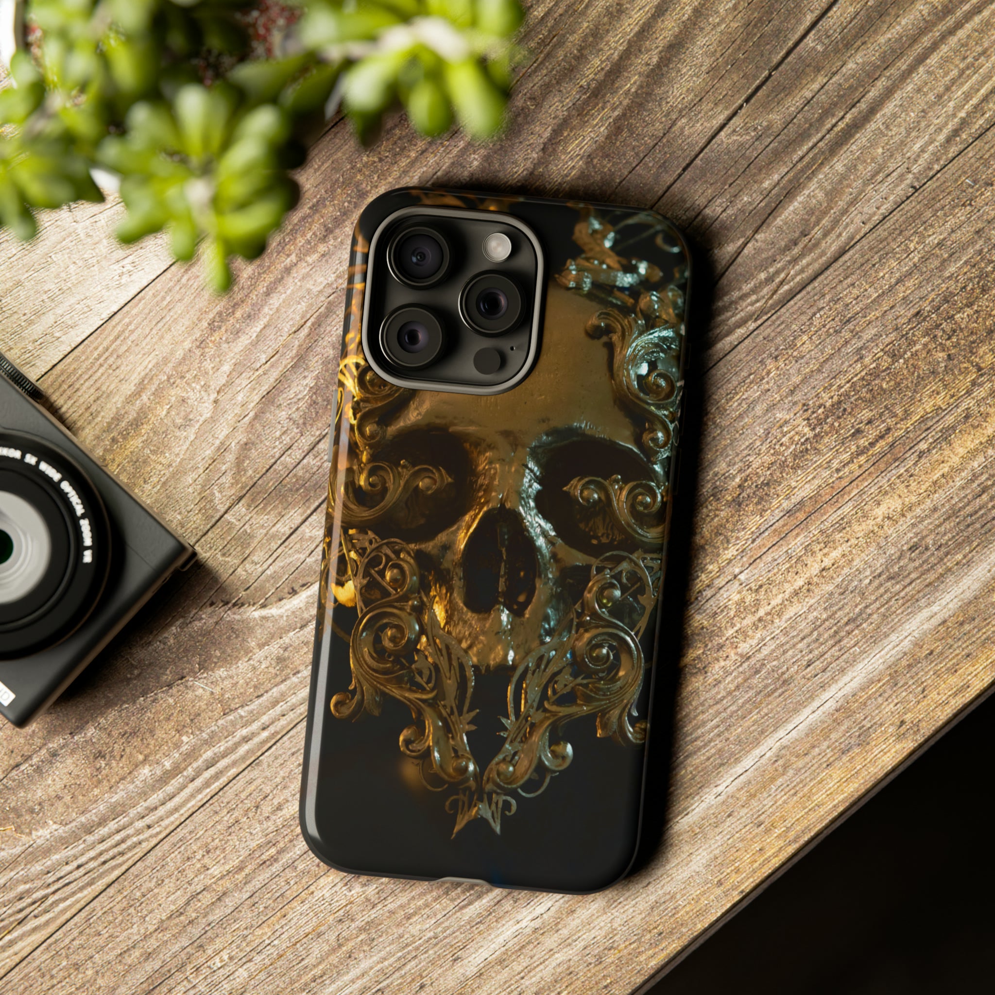 Golden Skull Trooper - Protective Phone Case