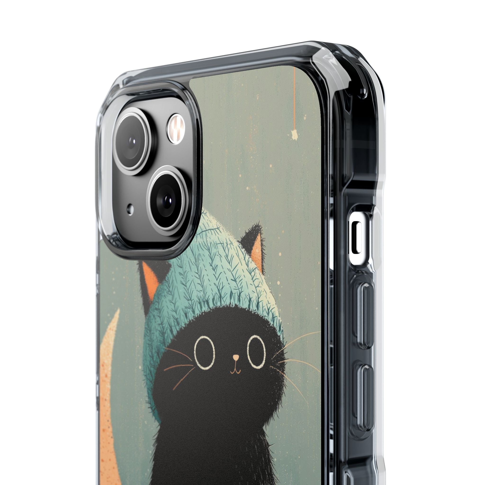 Cat Sits Dreaming iPhone Case - Impact