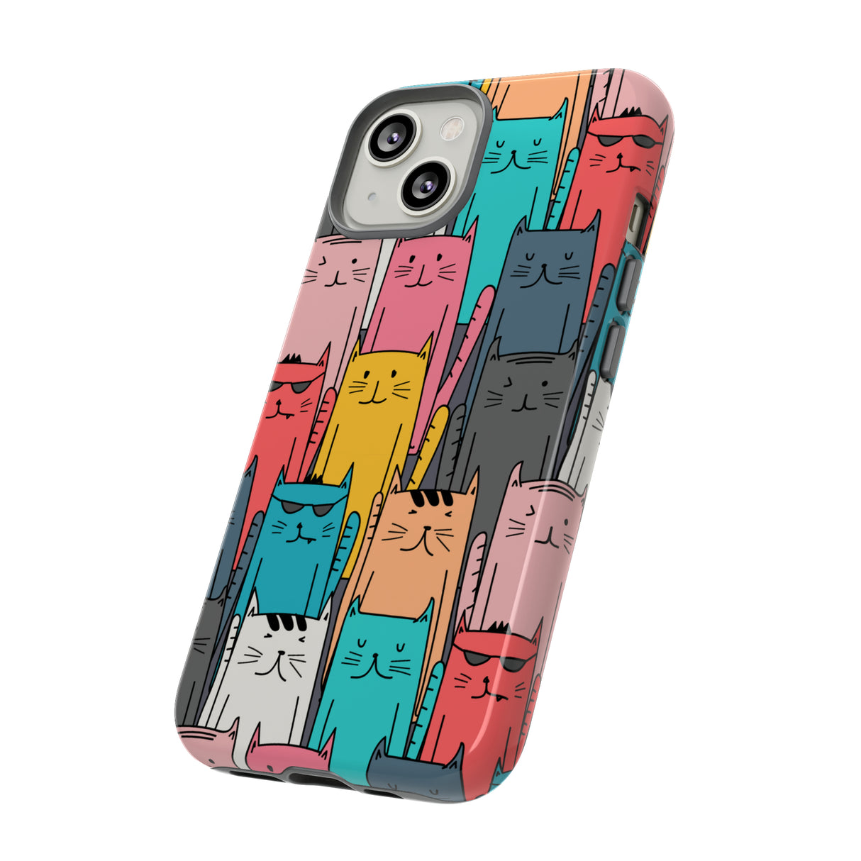 Colorful Cats - Protective Phone Case