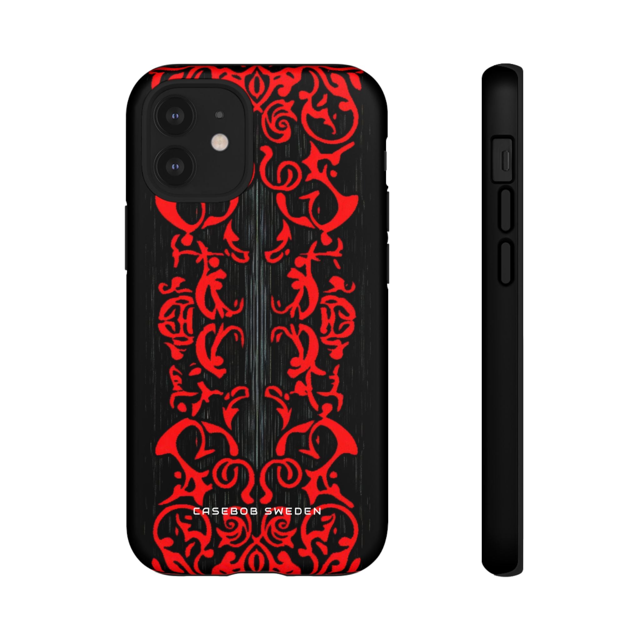 Gothic Crimson Symmetry iPhone 12 - Tough Phone Case