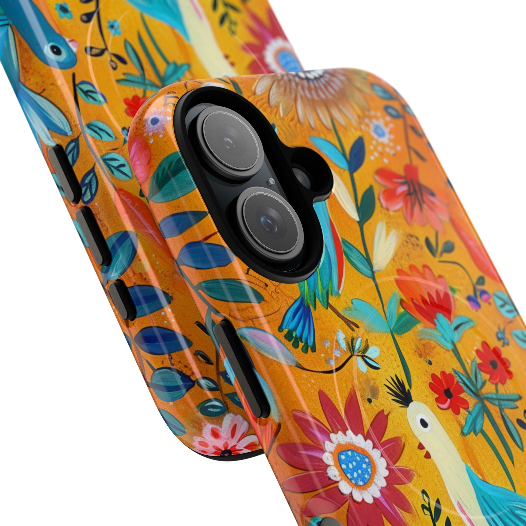 Colorful Birds Bloom iPhone 16 Case - Tough+