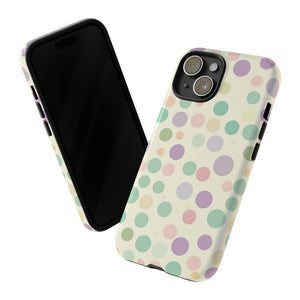 Polka Dot Pastel Harmony - Protective Phone Case