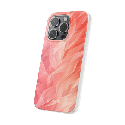 Peach Wave Drift iPhone 15 Pro Case - Soft