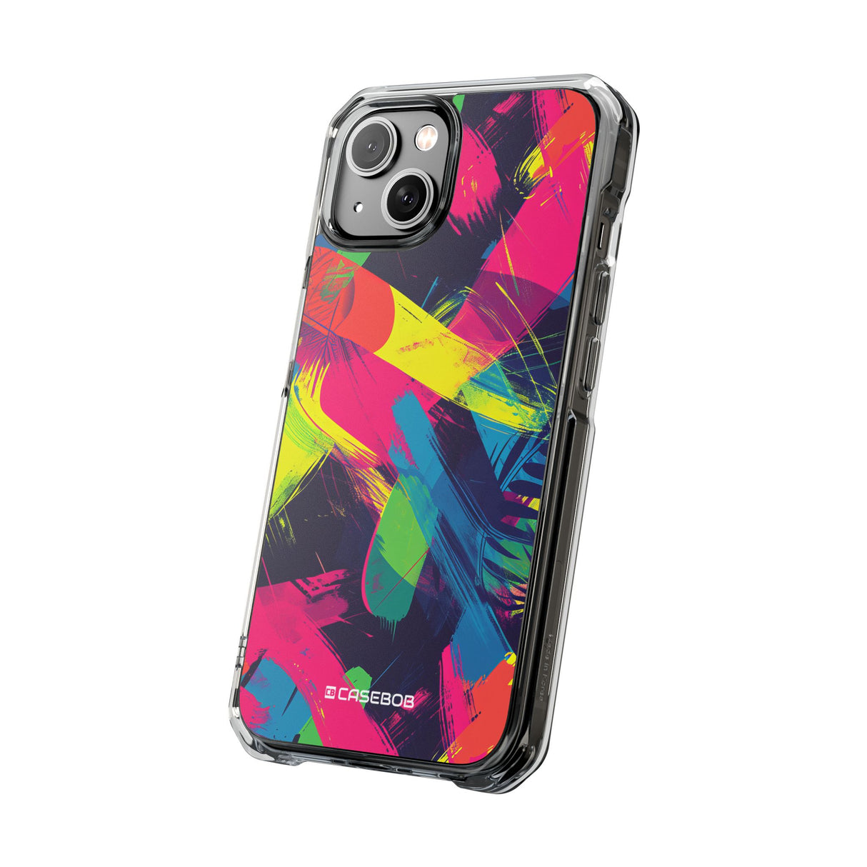 Pantone Neon Patterns | Handyhülle für iPhone (Clear Impact Case – magnetisch)