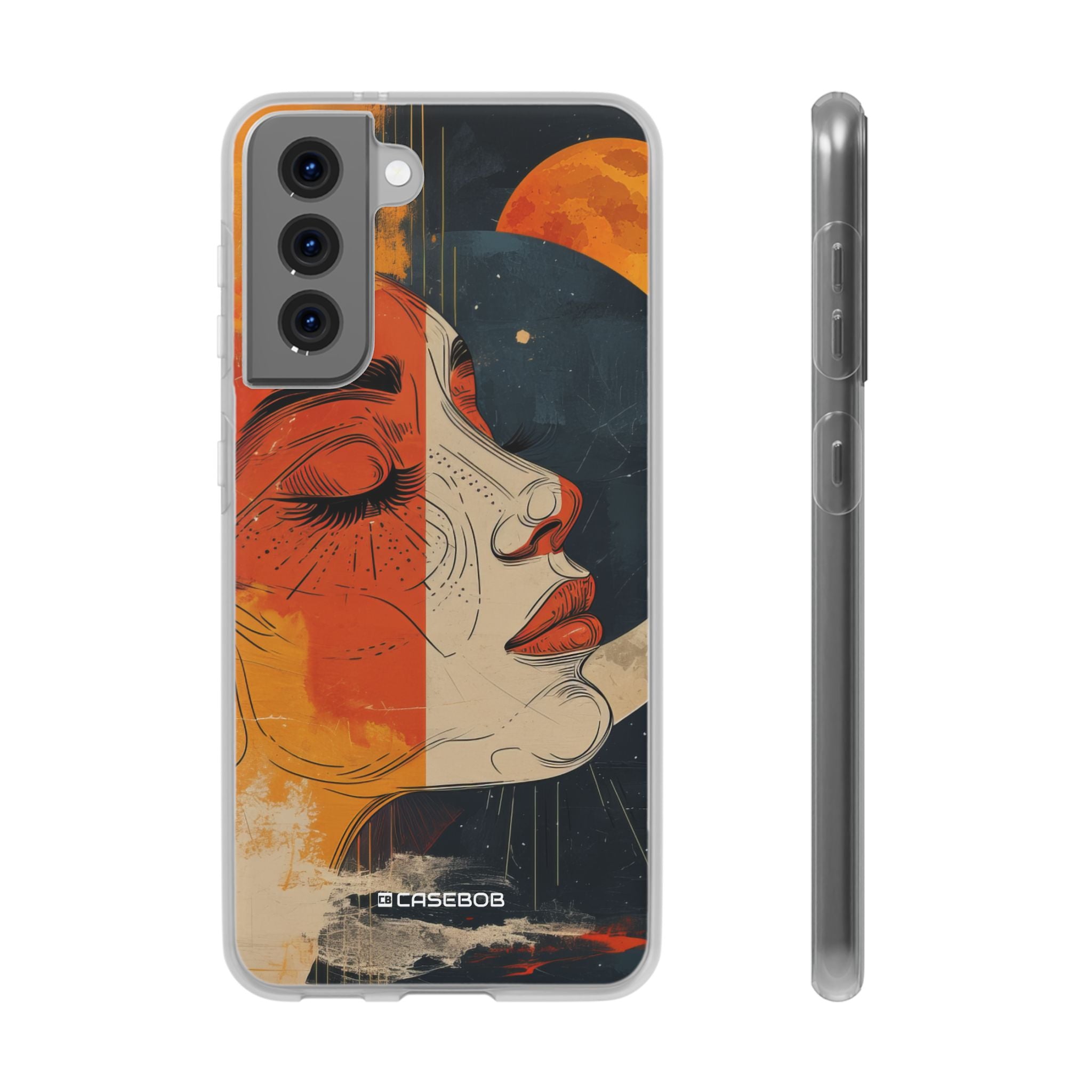 Celestial Duality | Flexible Phone Case for Samsung Galaxy