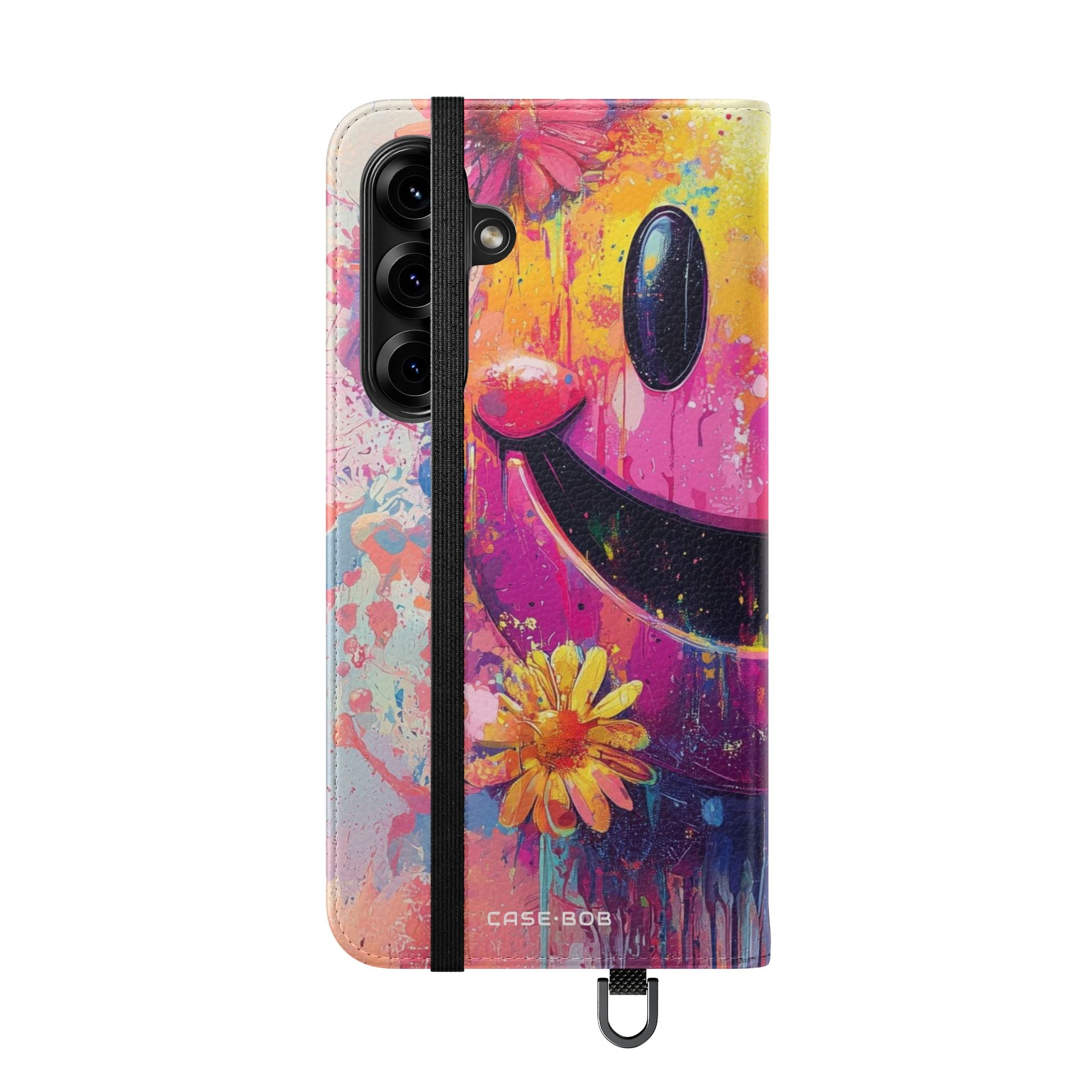 Smiley Bloom Drip - Samsung S25+ Case - Wallet