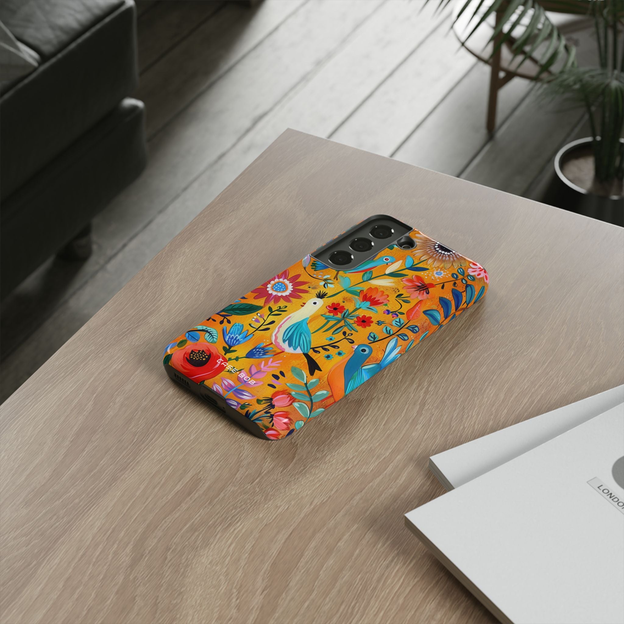 Colorful Birds Bloom Samsung S22 Case - Tough