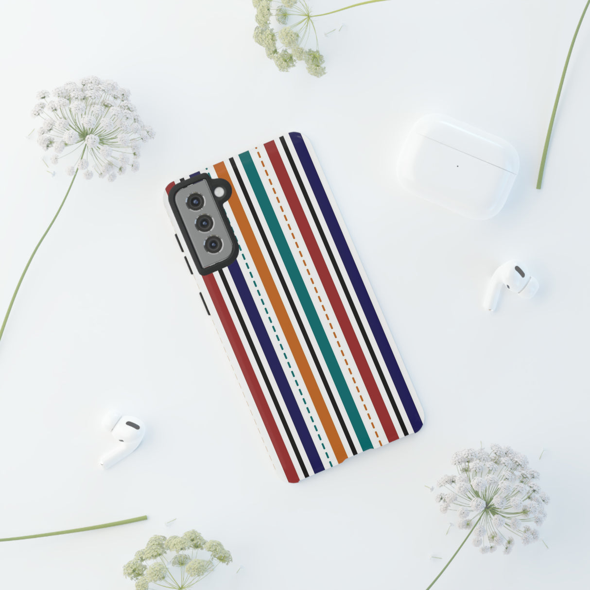 Modern Stripe Line - Protective Phone Case