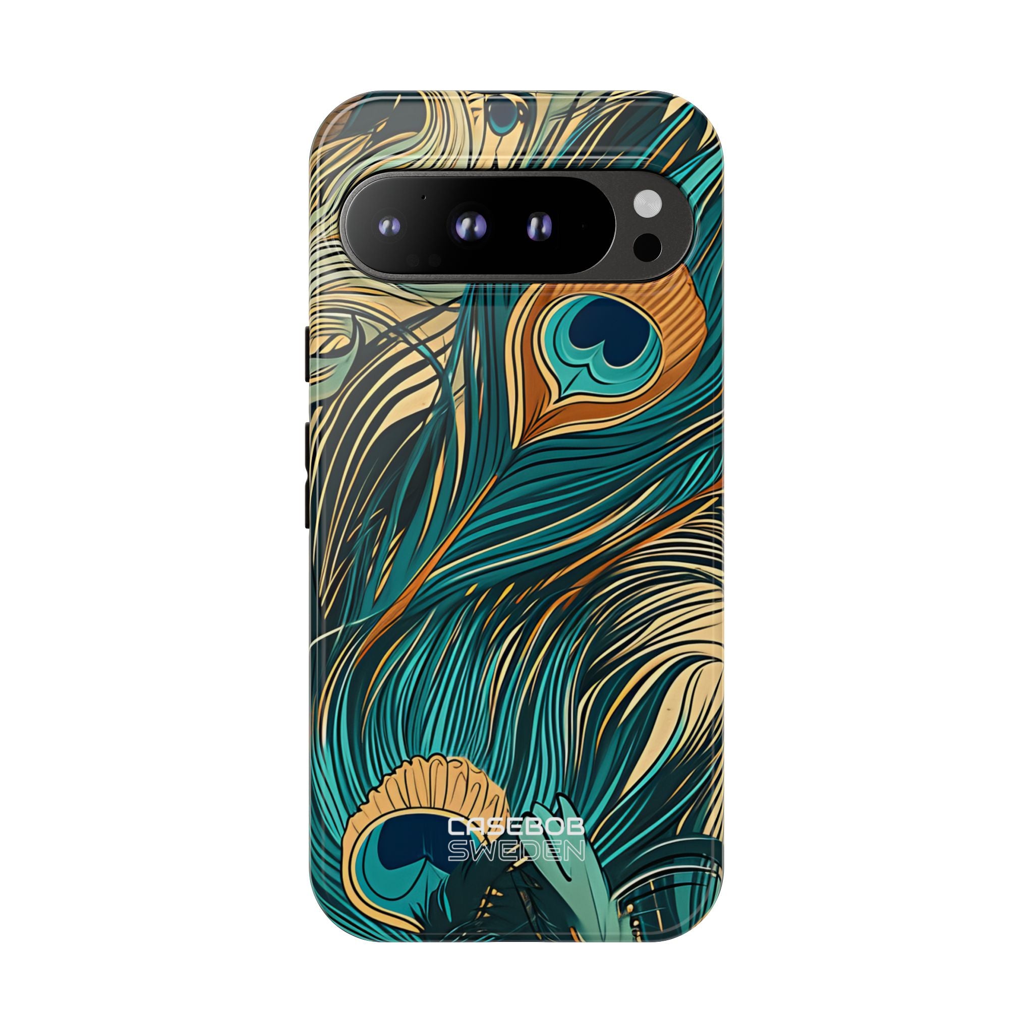 Peacock Feather Whirl Google Pixel 9 - Tough