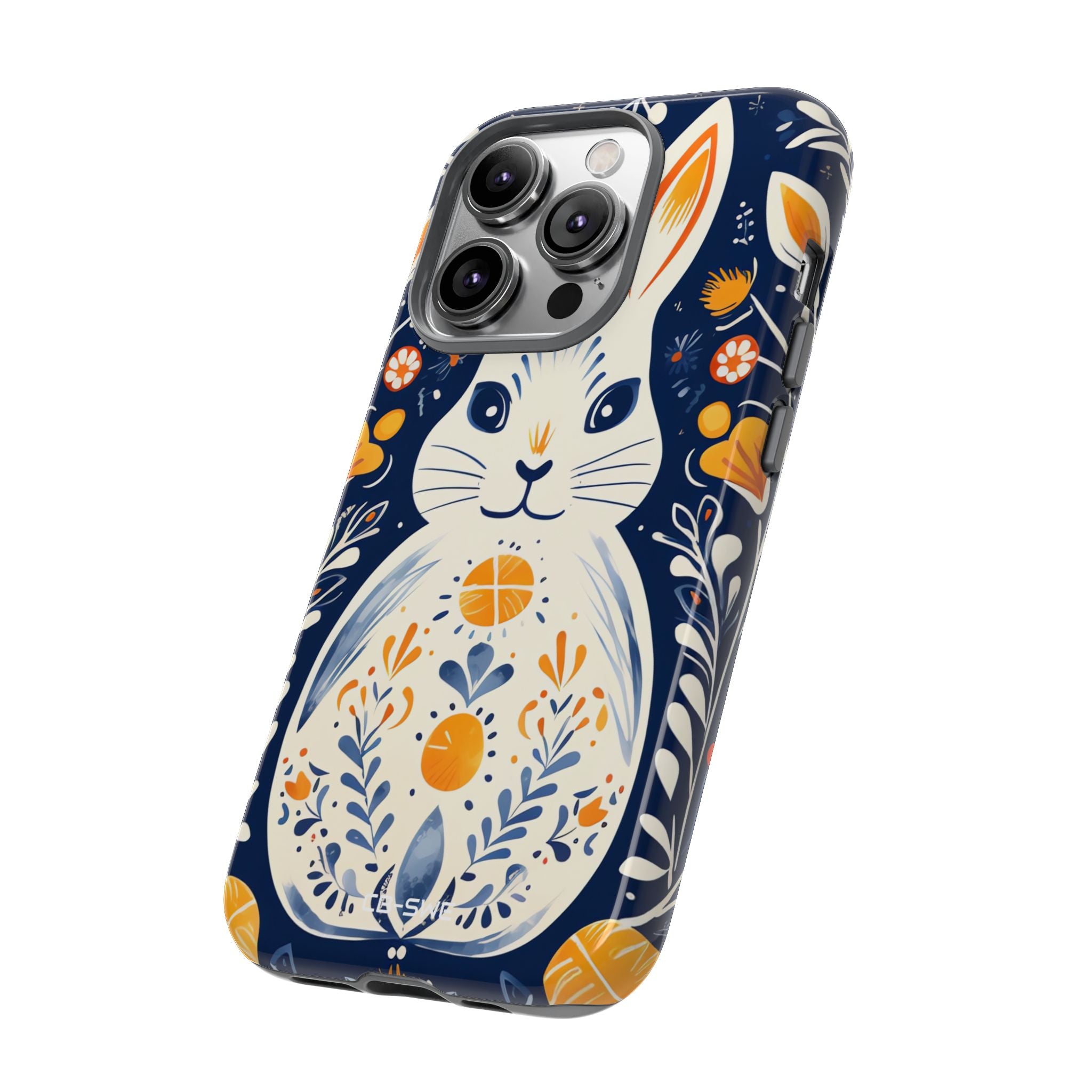 Floral Rabbit Joy - iPhone Case