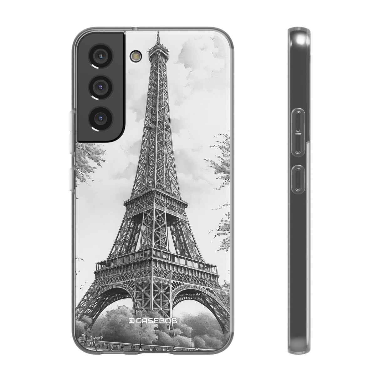 Parisian Monochrome Majesty | Flexible Phone Case for Samsung Galaxy