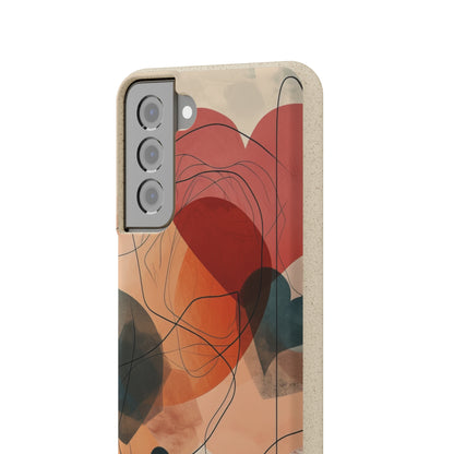 Abstract Heart Harmony | Biodegradable Phone Case