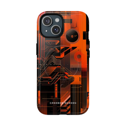 Gradient Circuitburst iPhone 15 | Tough+ Phone Case