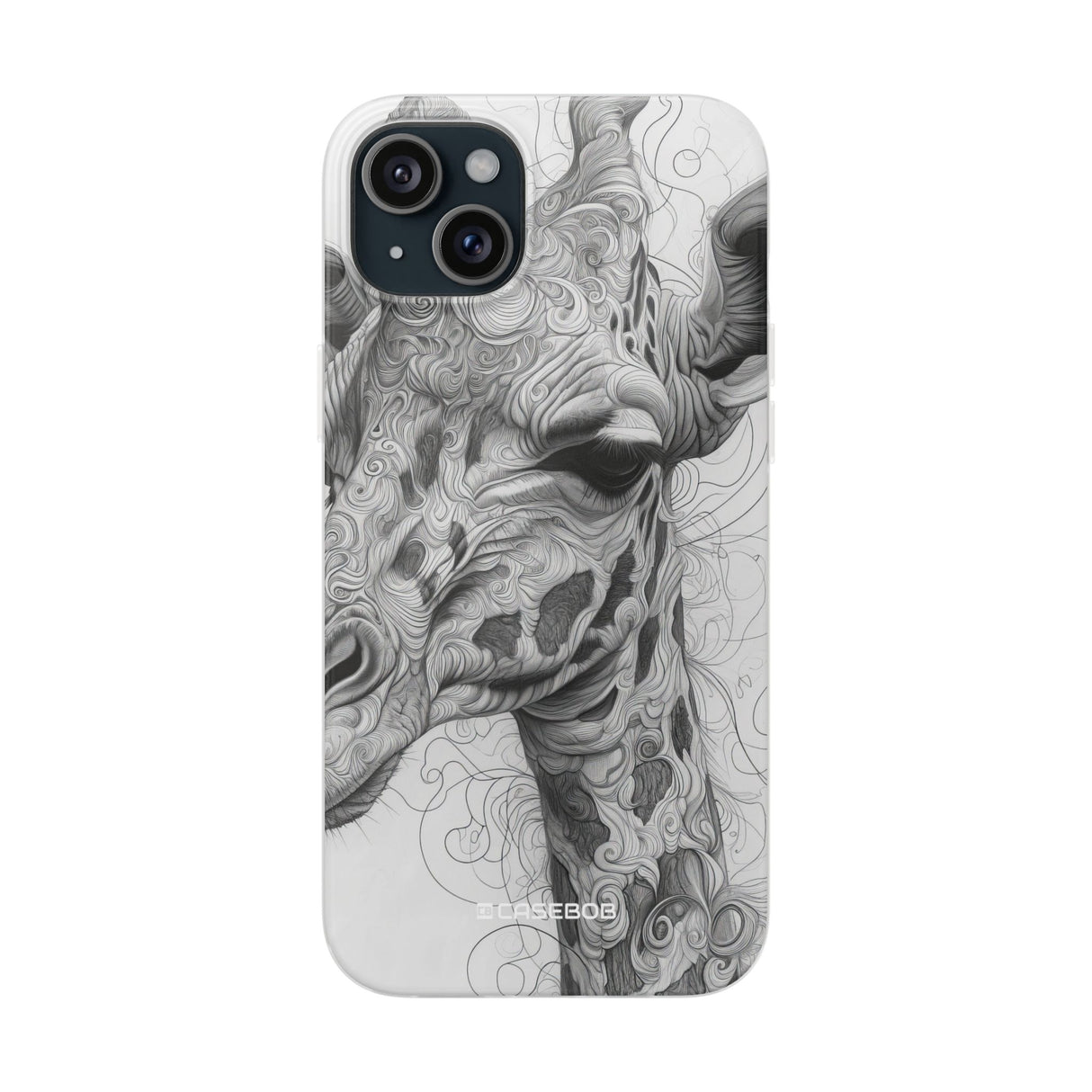 Monochrome Giraffe | Flexible Phone Case for iPhone