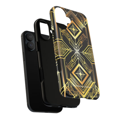 Golden Geometric Opulence iPhone 16 - Tough Phone Case