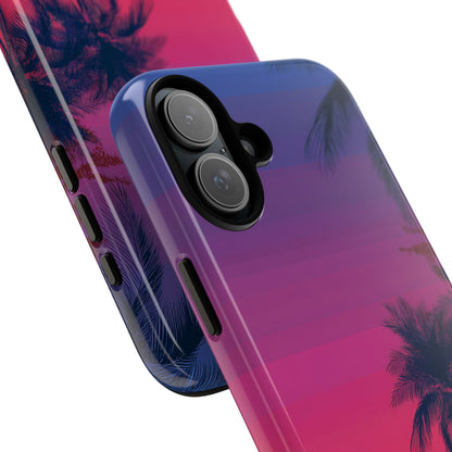 Tropical Sunset Silhouettes - iPhone Case