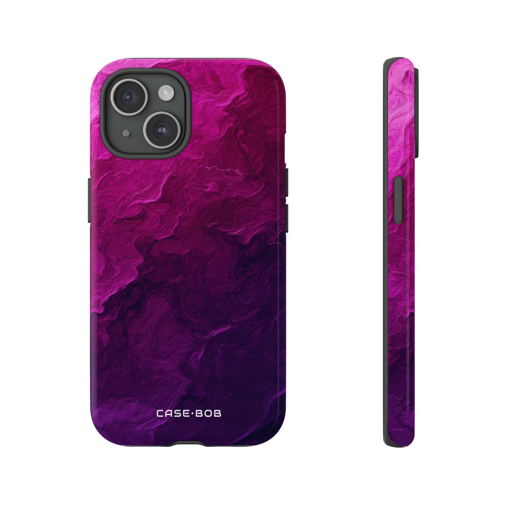Violet Swirl iPhone 15 Case - Tough