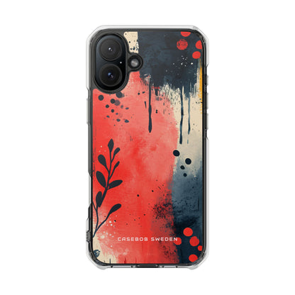 Vibrant Floral Energy iPhone 16 - Clear Impact Phone Case