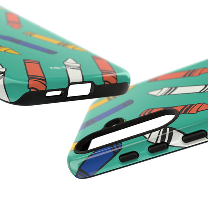 Crayons Dance Playfully - Samsung Case
