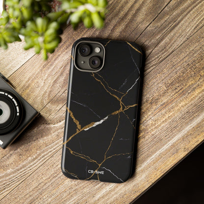 Golden Veins Emerge - iPhone Case