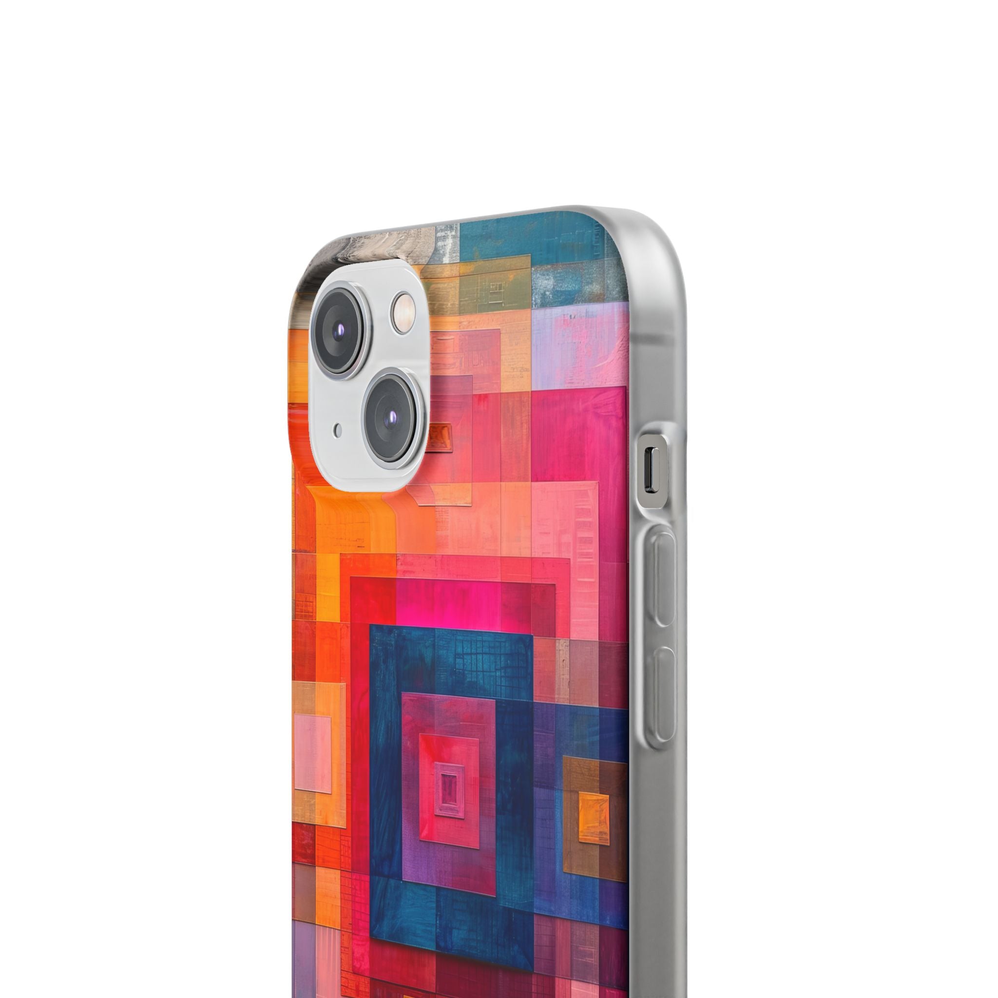 Vibrant Geometry - Flexi iPhone 14 Phone Case