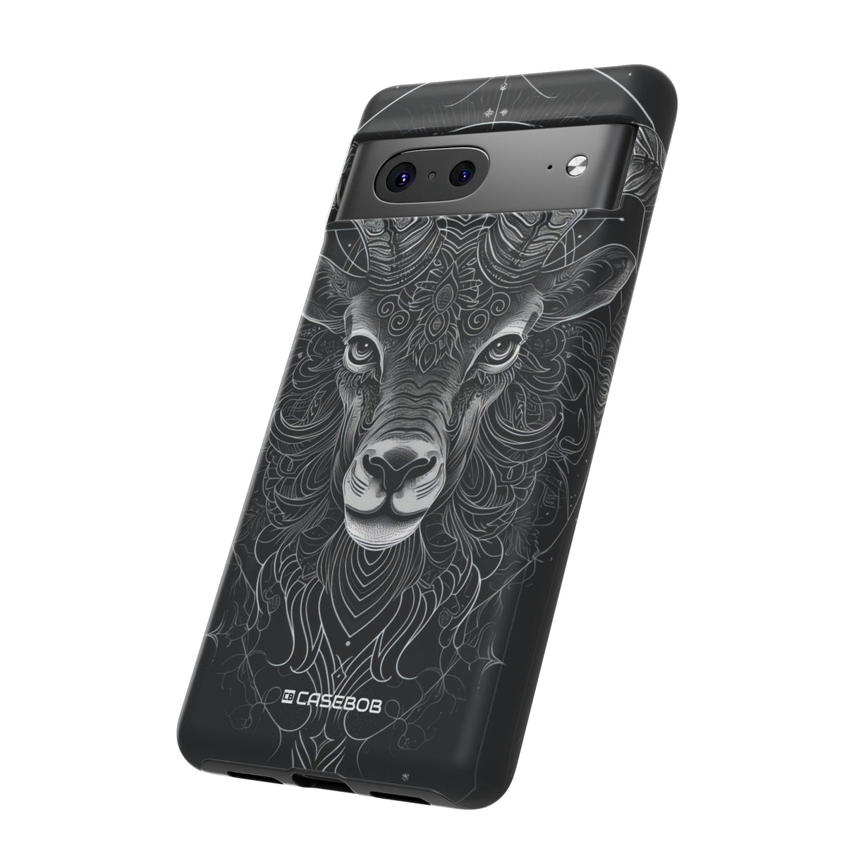 Mystic Ram Mandala | Protective Phone Case for Google Pixel