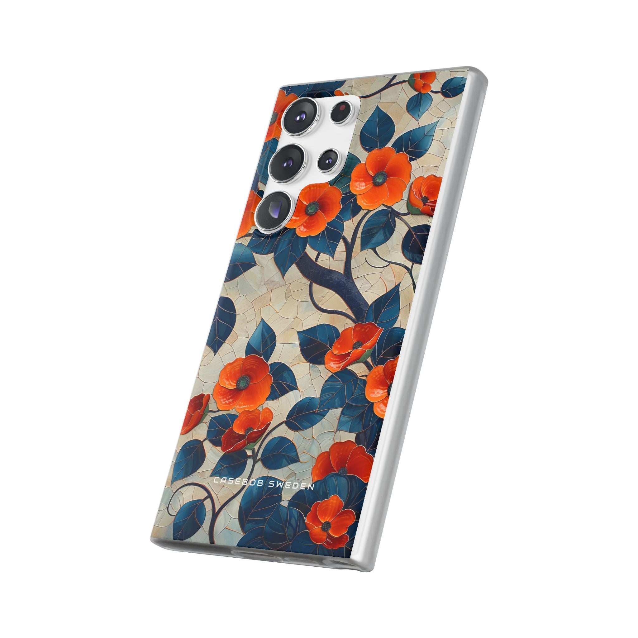 Orange Blossoms Mosaic Harmony Samsung S23 - Flexi Phone Case