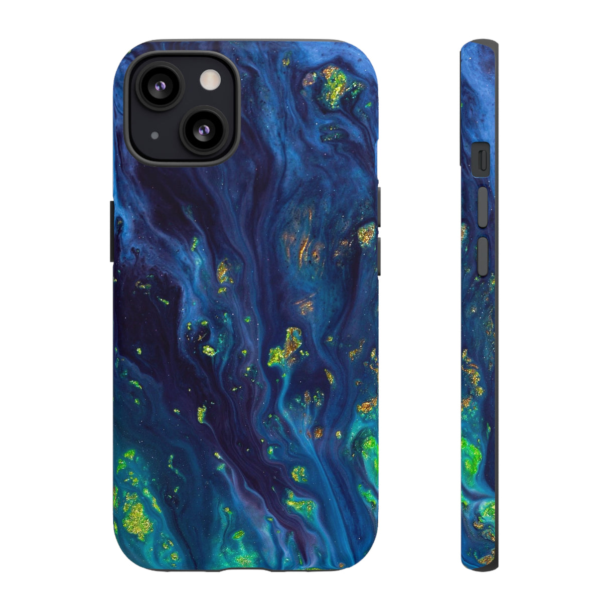 Green Opal Ink Art iPhone Case (Protective) iPhone 13 Matte Phone Case