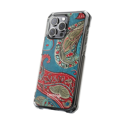 Paisley Floral Fusion iPhone 15 - Impact Clear+