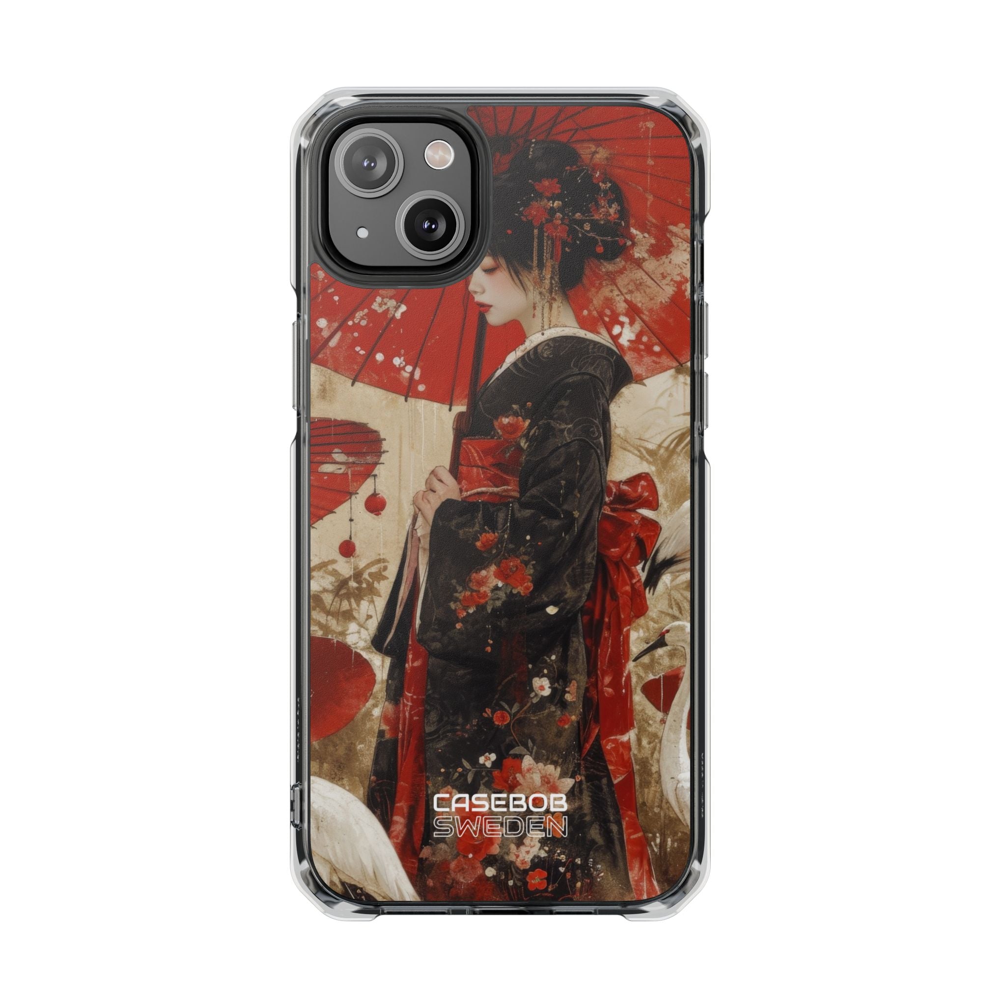 Scarlet Crane Dreams iPhone 14 - Impact Clear+