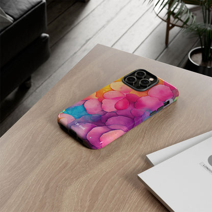 Vibrant Petal Fusion - iPhone Case