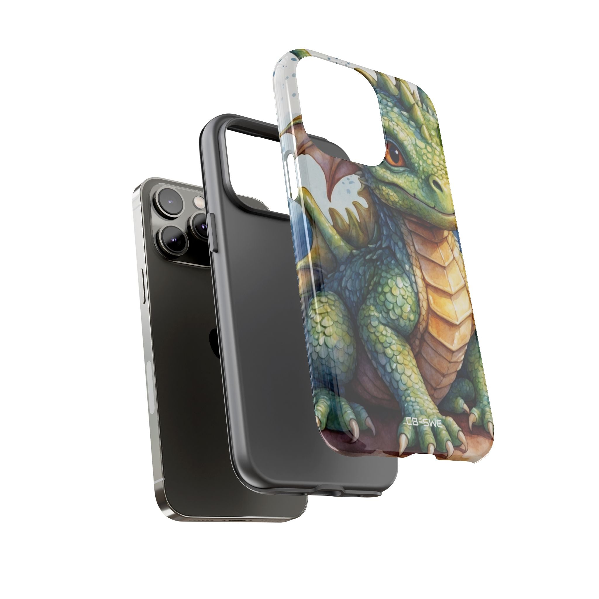 Green Dragon Smiles - iPhone Case