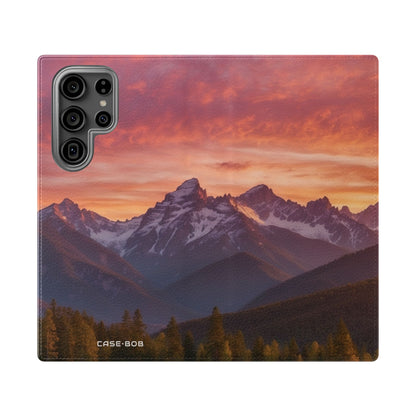 Mountain Bloom Twilight - Samsung S23 Ultra Case - Wallet