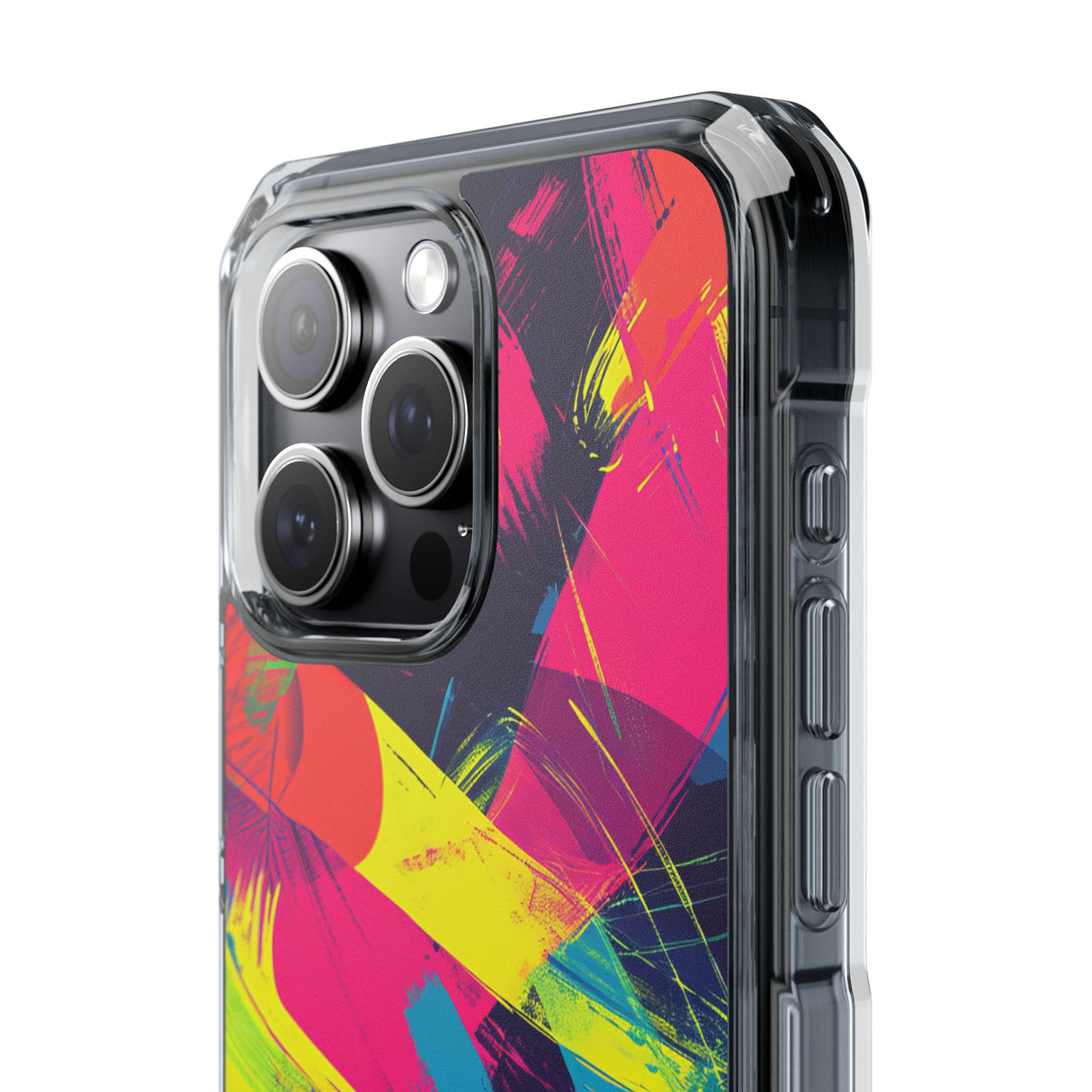 Pantone Neon Patterns | Handyhülle für iPhone (Clear Impact Case – magnetisch)