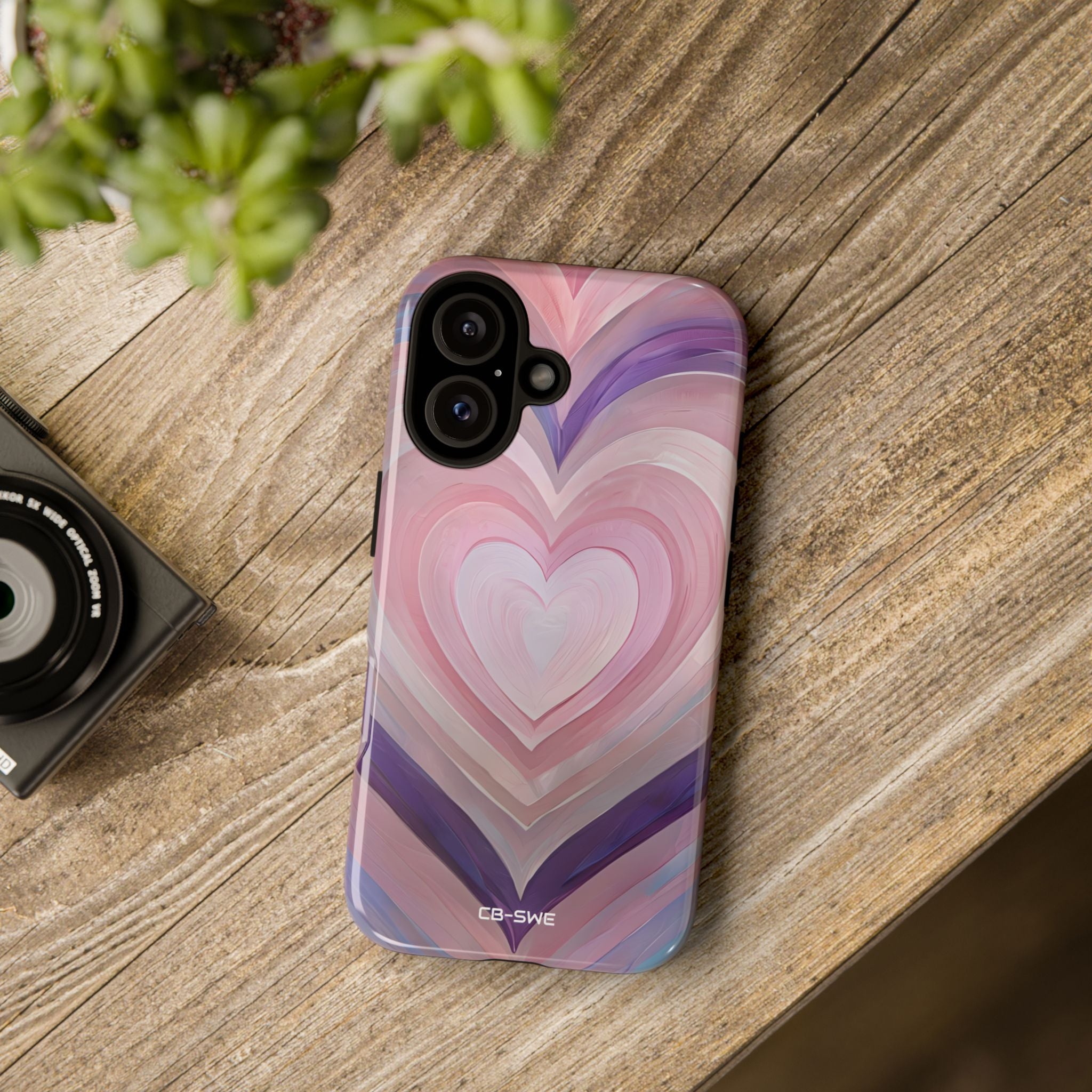Impressionistic Heart Layers - iPhone Case